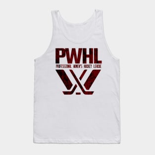 Distressed PWhl Professional women's hockey league Tank Top